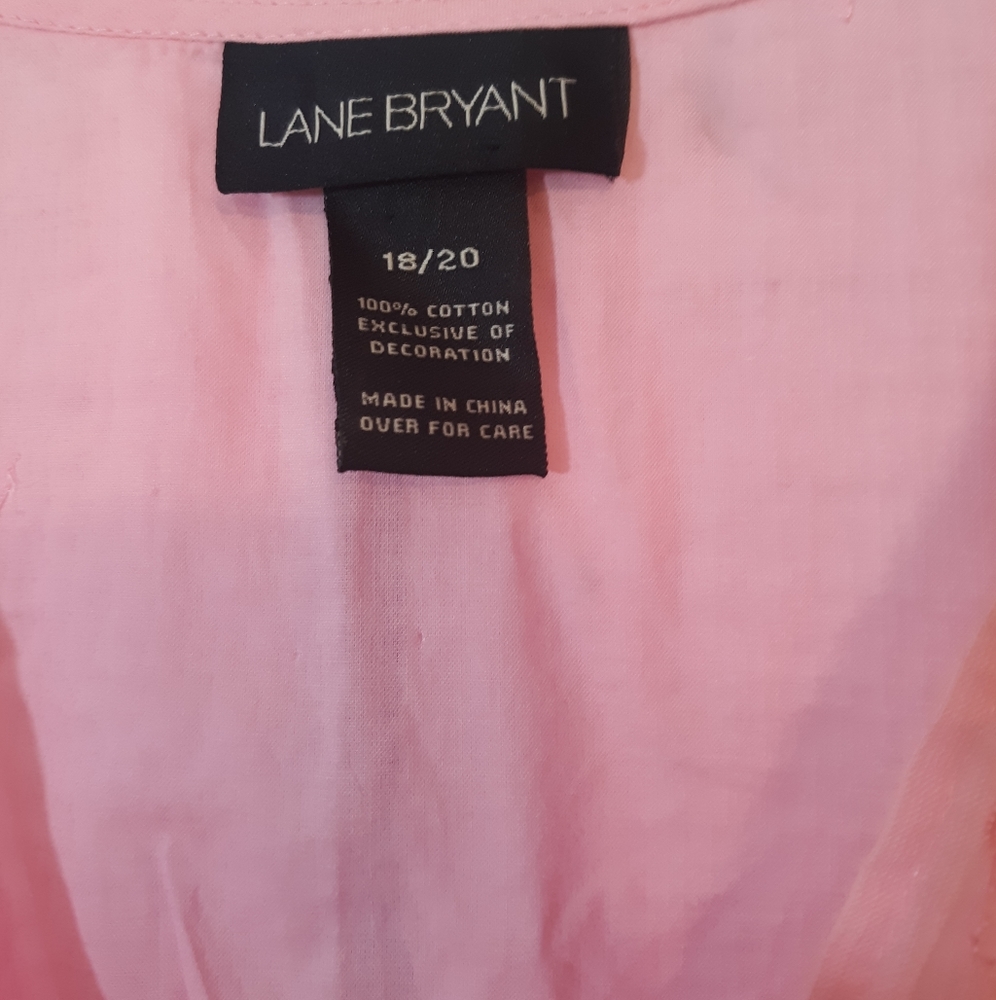 Lane Bryant embroidery lace sequin top 18/20 *C5 - Picture 4 of 5